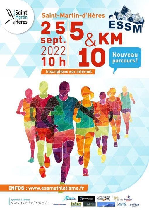 Affiche 10km de Saint-Martin d’Hères 2022