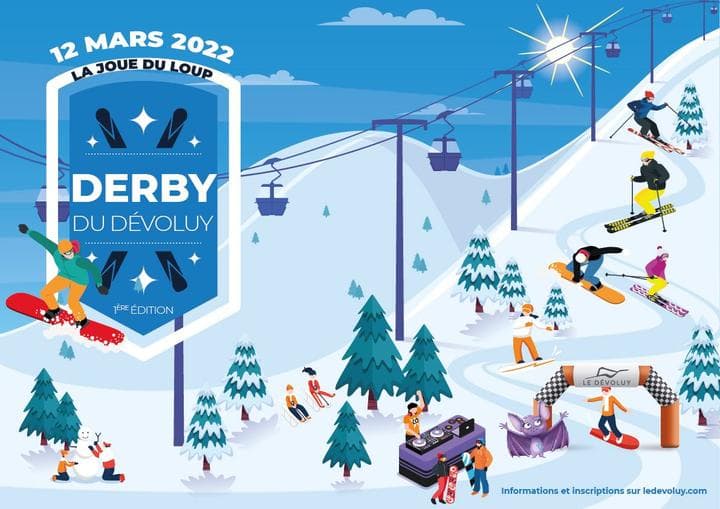 Affiche Derby du Dévoluy 2022