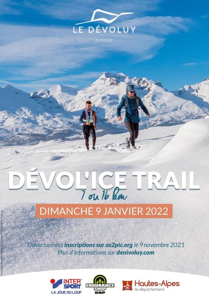 Affiche Dévol’Ice Trail 2022