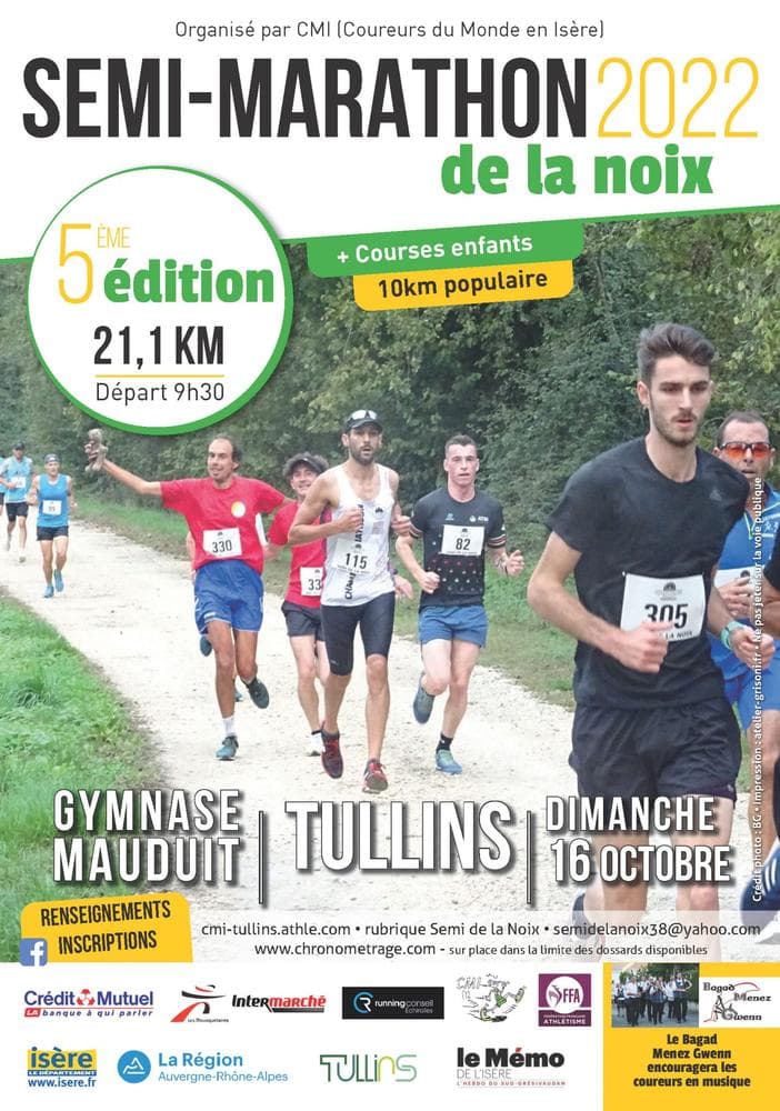 Affiche Semi-marathon de la noix 2022
