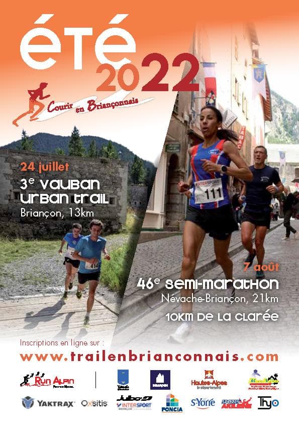 Affiche Semi marathon Névache-Briancon 2022