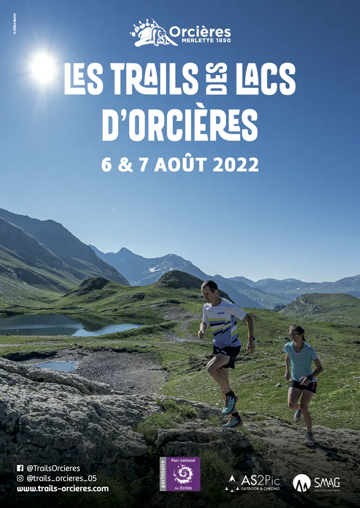 Affiche Trails des Lacs d’Orcières 2022