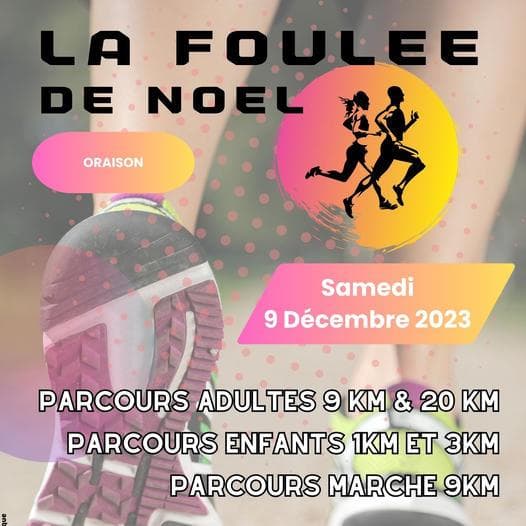 Affiche La Foulée de Noel 2023