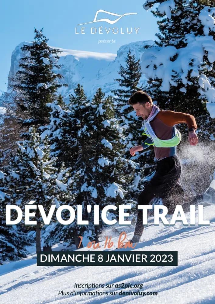 Affiche Le Dévol’Ice Trail 2023