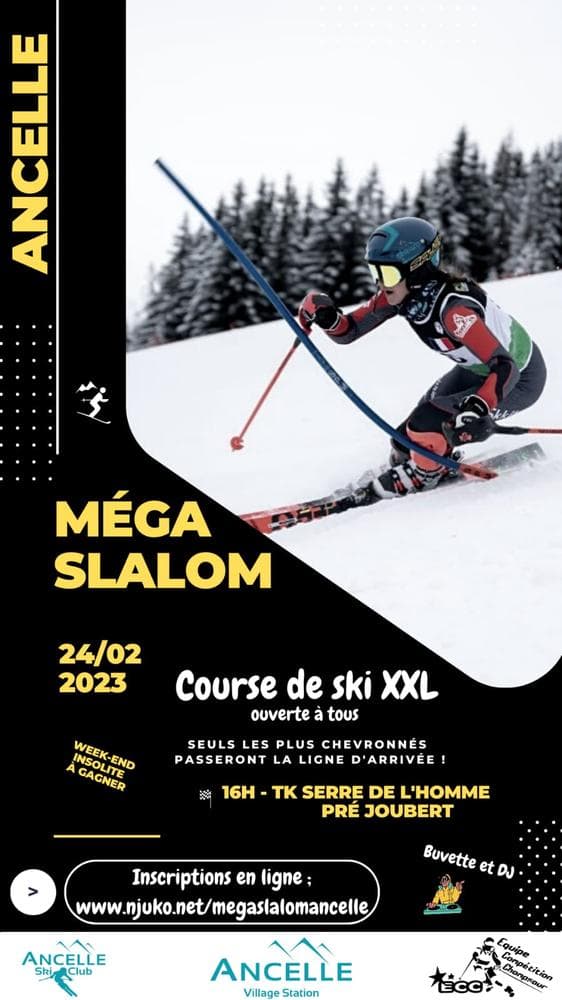 Affiche Méga Slalom 2023