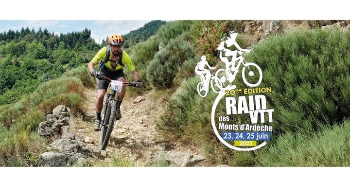 Affiche Raid VTT des Monts d’Ardèche 2023