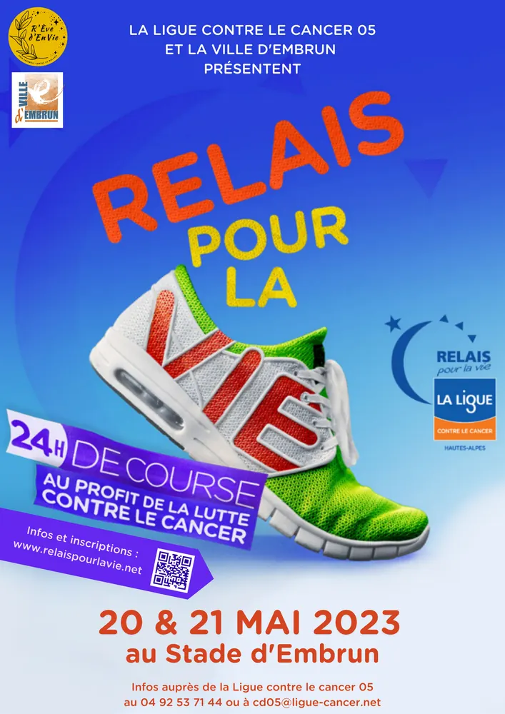 Affiche Relais pour la Vie 2023