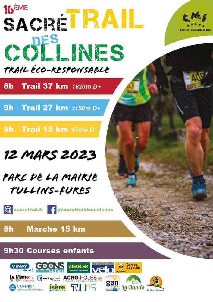 Affiche Sacré Trail des Collines 2023