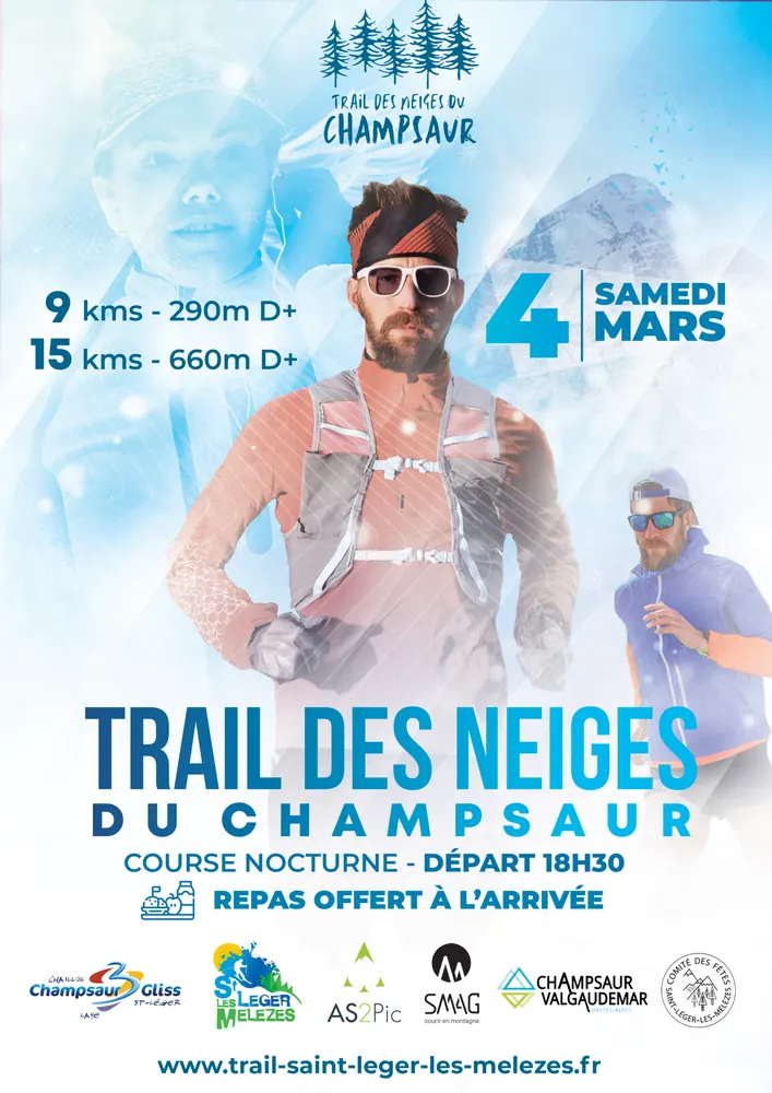 Affiche Trail des neiges du Champsaur 2023