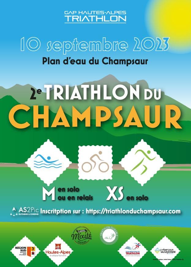 Affiche Triathlon du Champsaur 2023