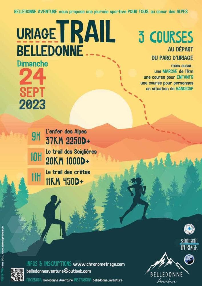 Affiche Uriage Trail Belledonne 2023