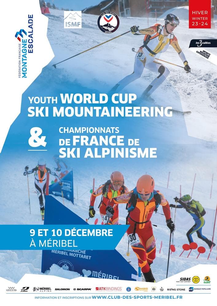 Affiche Youth World Cup & Championnats de France de ski alpinisme 2023