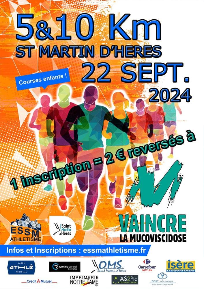 Affiche 10km de Saint Martin d’Hères 2024