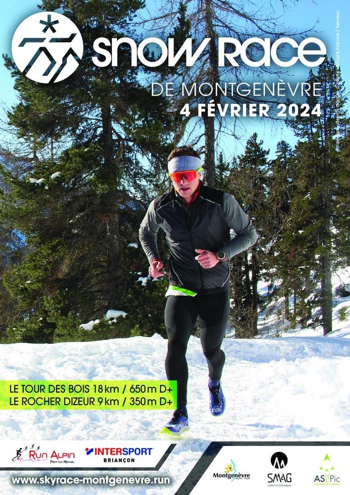 Affiche 12e Snowrace de Montgenèvre 2024