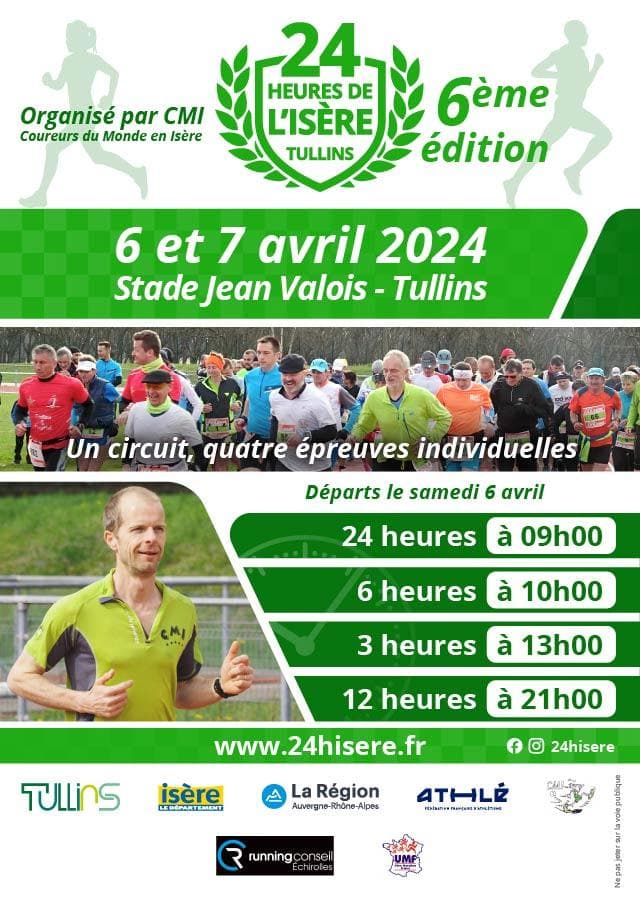 Affiche 24H de l’Isère 2024