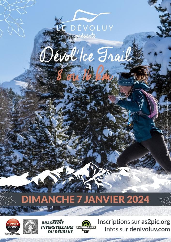 Affiche Dévol’Ice Trail 2024