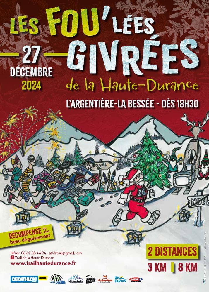 Affiche Les Fou’lées givrées de la Haute-Durance 2024