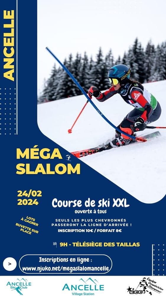 Affiche Méga Slalom 2024