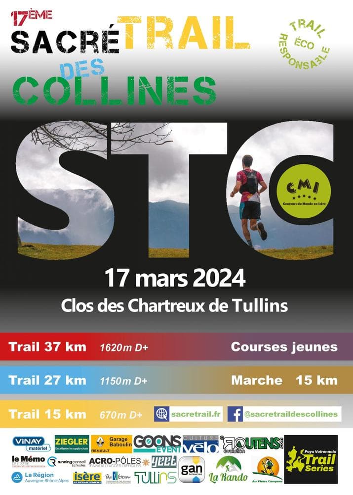 Affiche Sacré Trail des Collines 2024