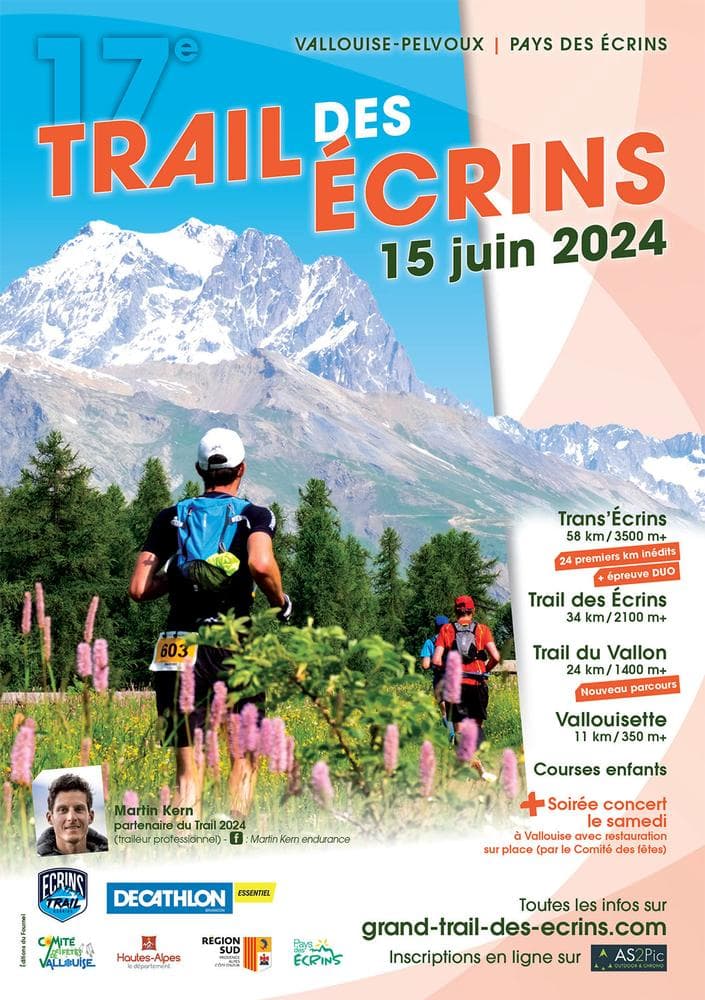 Affiche Trail des Ecrins 2024