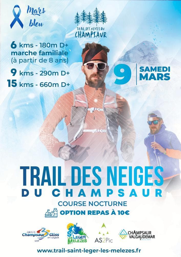 Affiche Trail des neiges du Champsaur 2024