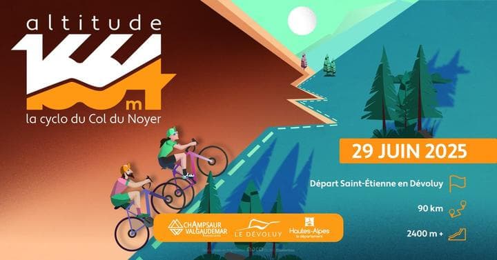 Affiche Altitude 1664 – La Cyclo du Champsaur-Dévoluy 2025
