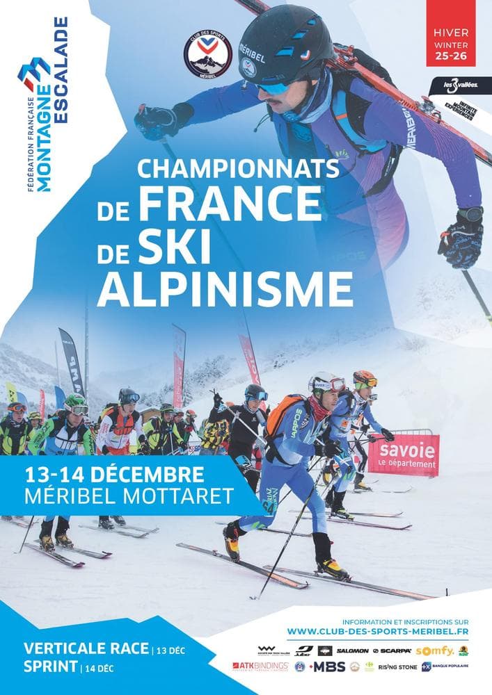 Affiche Championnats de France de ski alpinisme 2025