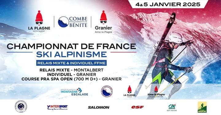 Affiche Championnats de France de ski alpinisme – Relais mixte et Individuel 2025
