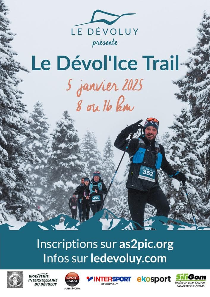 Affiche Dévol’Ice Trail 2025