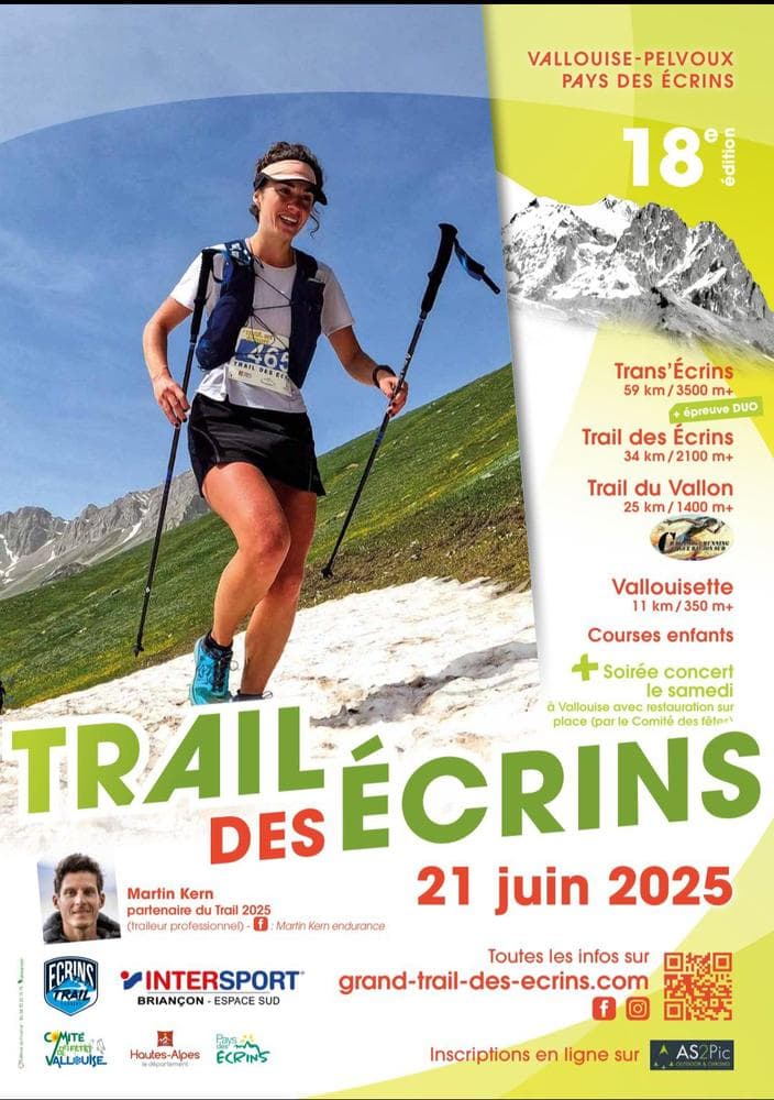 Affiche Grand Trail des Ecrins 2025