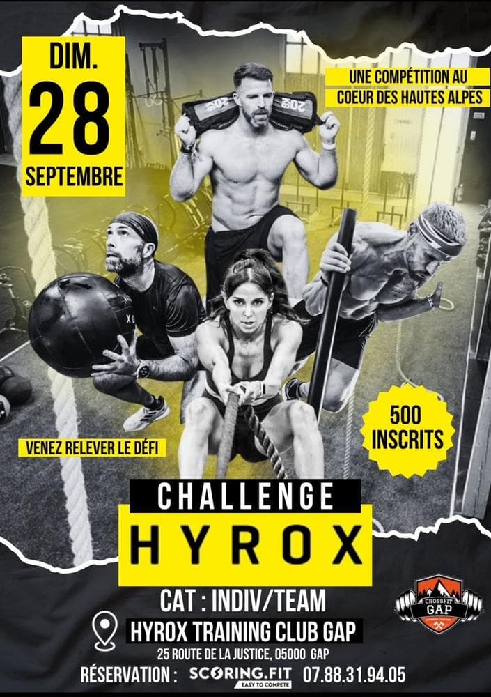 Affiche Hyrox Challenge 2025
