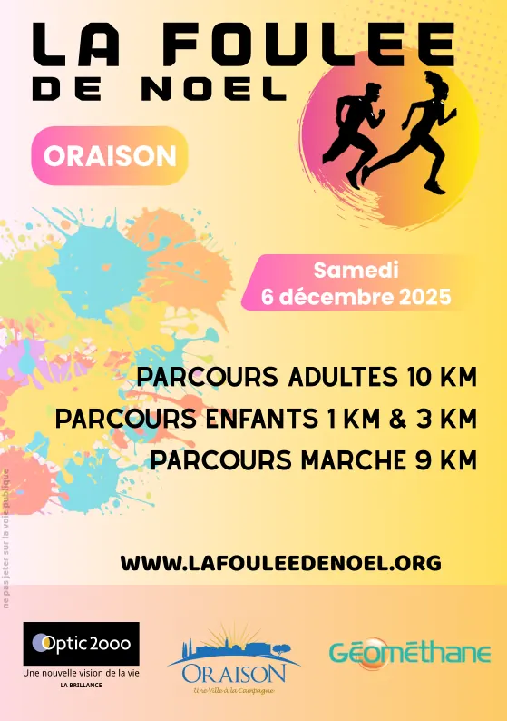 Affiche La Foulée de Noel 2025