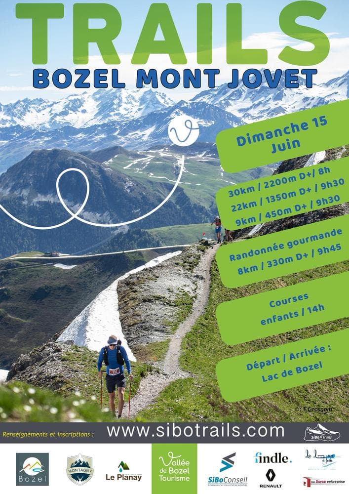 Affiche Les Trails de la Vallée de Bozel 2025