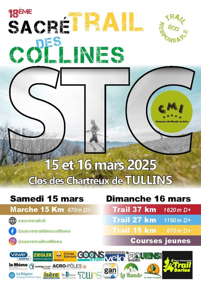 Affiche Sacré Trail des Collines 2025