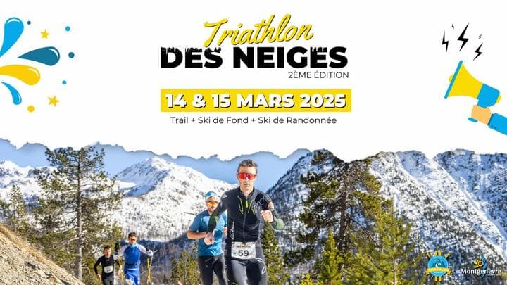 Affiche Triathlon des neiges 2025