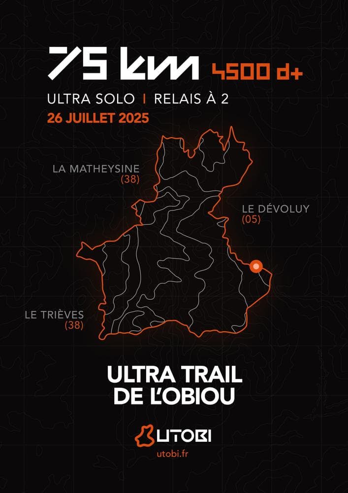 Affiche Ultra Trail de l’Obiou 2025