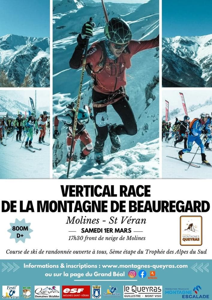 Affiche V-Race de la Montagne de Beauregard 2025