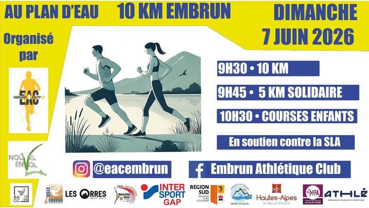 Affiche 10 km d’Embrun 2026