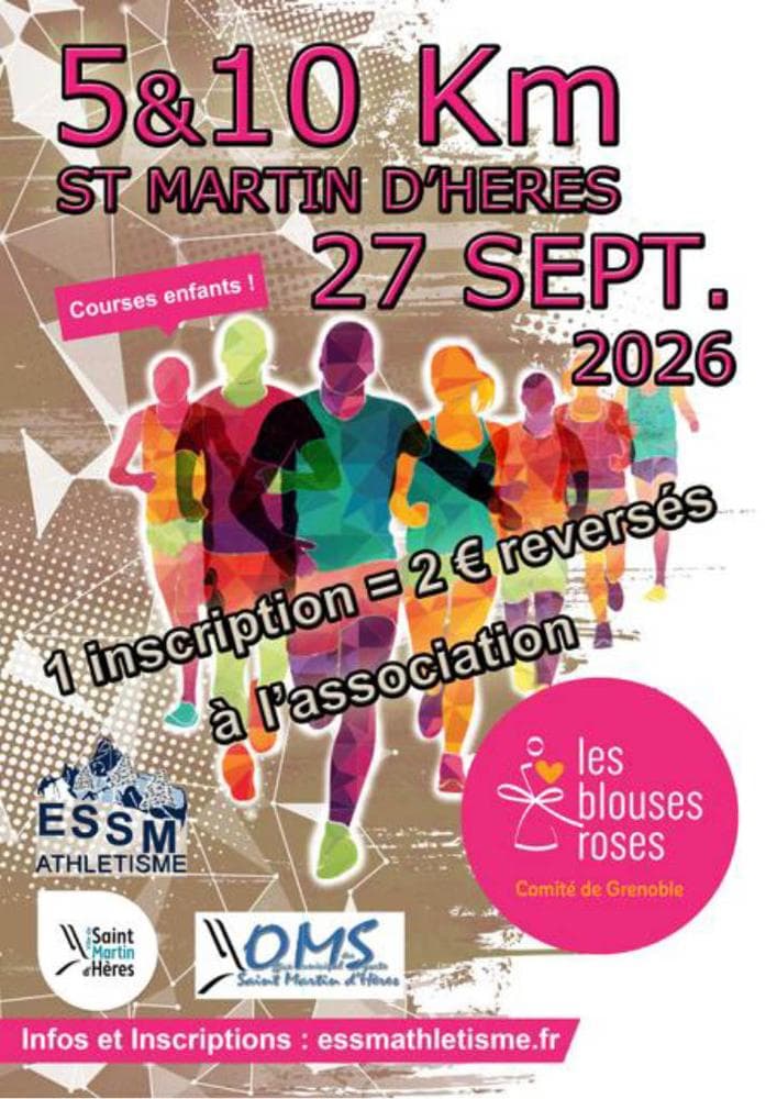 Affiche 5 & 10 km de Saint Martin d’Hères 2026