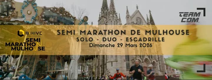 Affiche B-Hive Semi marathon de Mulhouse 2026