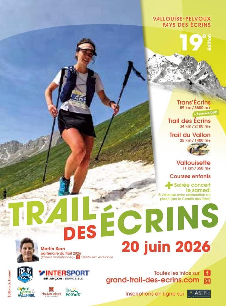 Affiche Grand Trail des Ecrins 2026