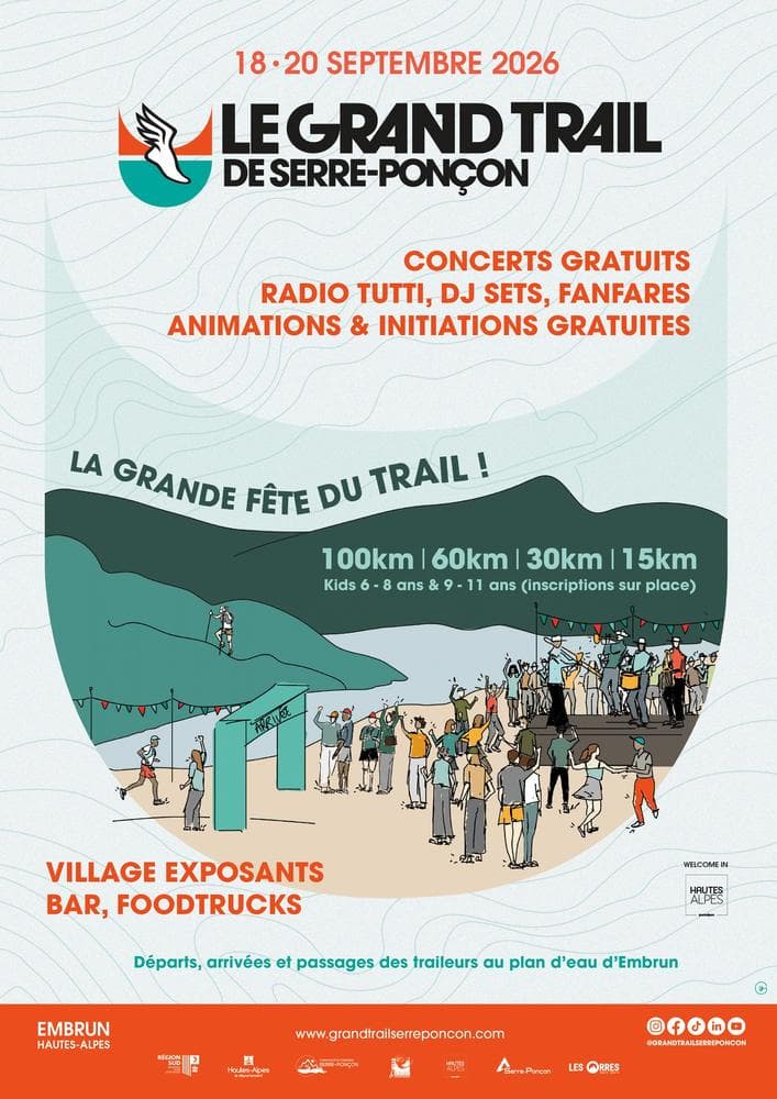 Affiche Le Grand Trail de Serre-Ponçon 2026