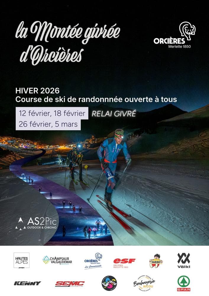 Affiche Le relais givré d’Orcières 2026