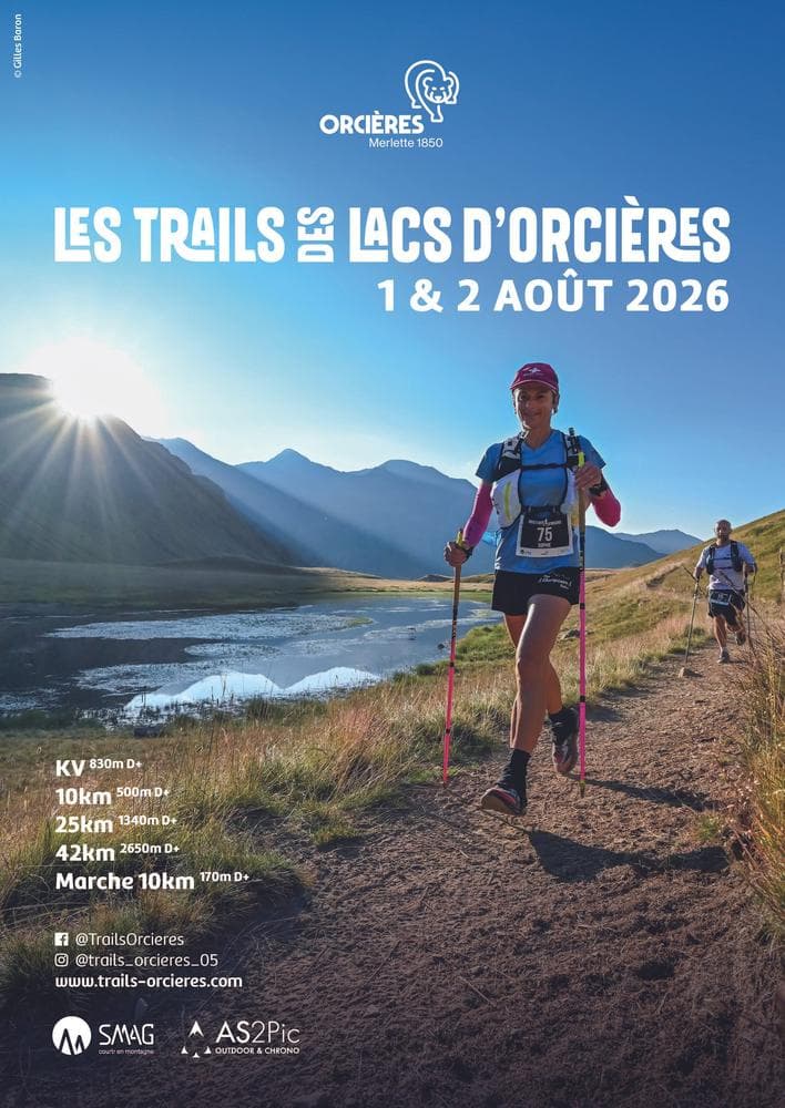 Affiche Les Trails des Lacs 2026