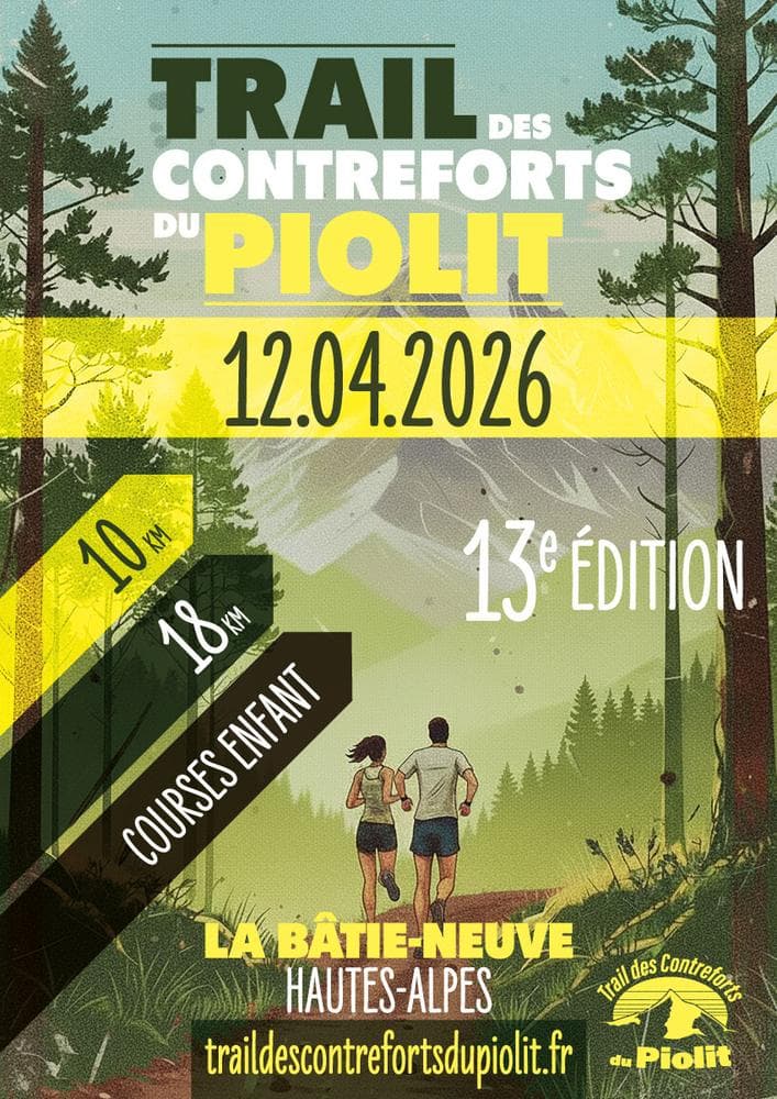 Affiche Trail des contreforts du Piolit 2026