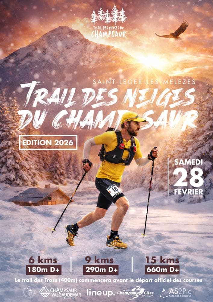 Affiche Trail des neiges du Champsaur 2026