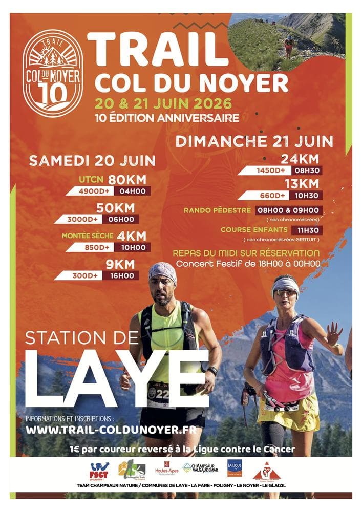 Affiche Trail du Col du Noyer 2026