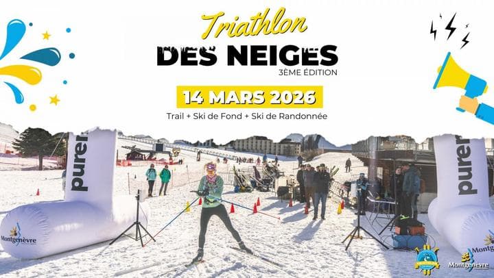 Affiche Triathlon des neiges 2026